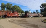 Outside the Minnesota Transportation Museum